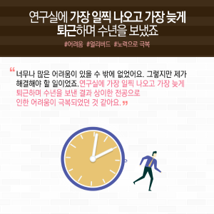 교통사고로 경력위기…전략 목표 세우고, 연구시간 늘려 극복5에 관한 인포그래픽입니다. 자세한 사항은 하단에 있습니다.