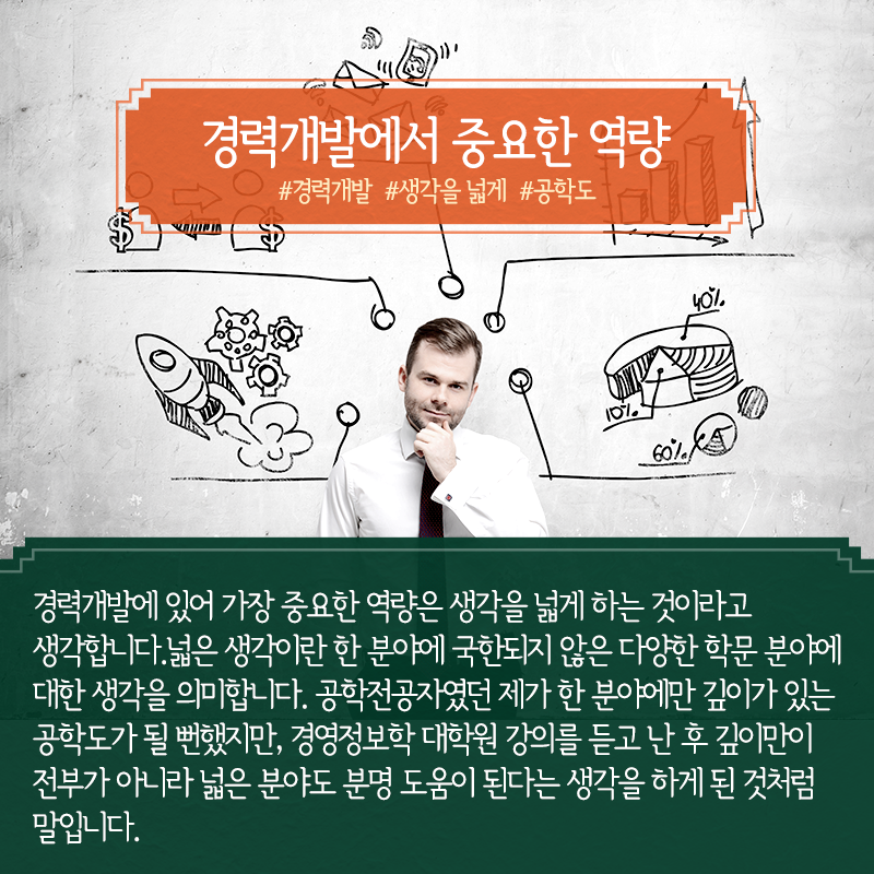 한 공학도 인생바꾼 '경영정보학', 공학과 사회과학 융합 일구다6에 관한 인포그래픽입니다. 자세한 사항은 하단에 있습니다.