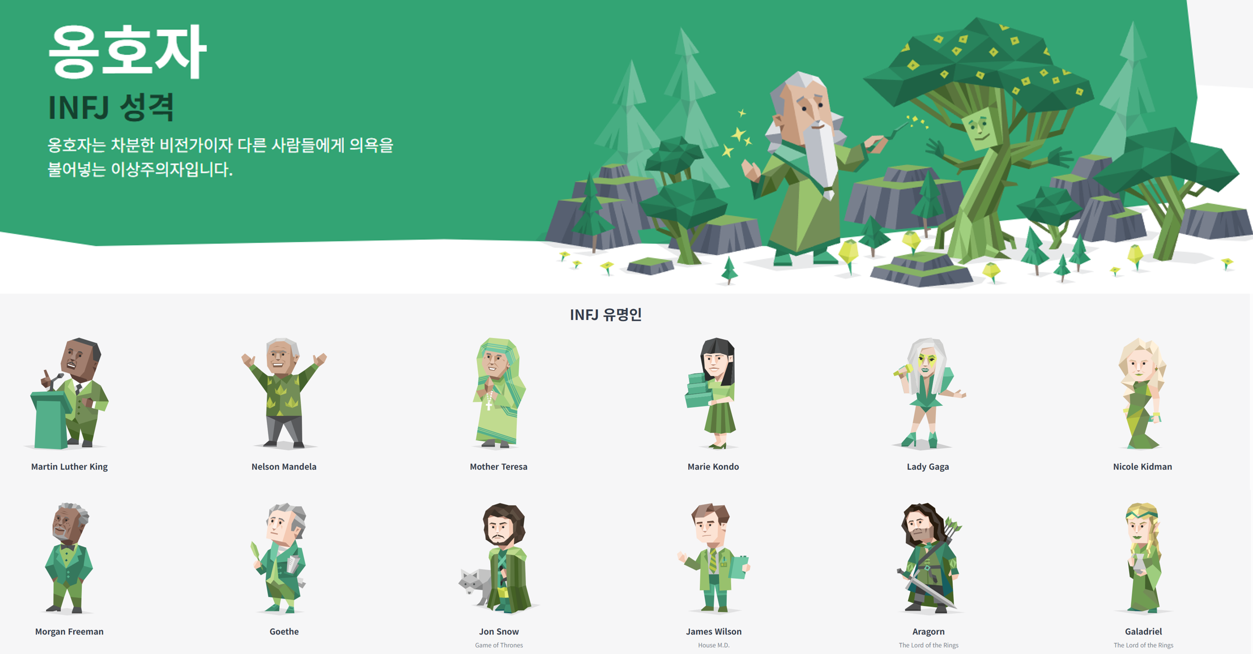 MBTI 'INFJ' 성격유형