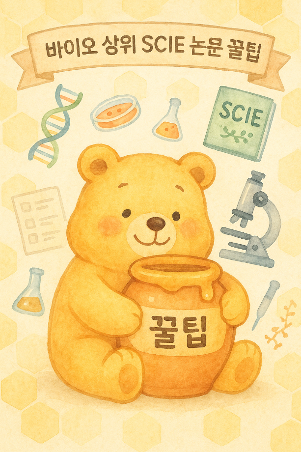 [11월] 바이오 관련 상위 SCIE급 논문작성을 위한 꿀팁