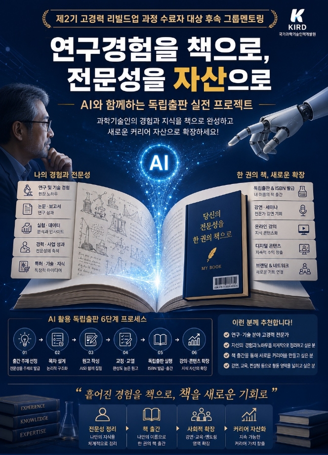 [제2기 고경력 리빌드업 후속 그룹 멘토링] 전문성 기반 AI와 독립출판 도전하기