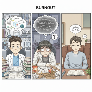 번아웃은 예고 없이 찾아온다 - 연구 몰입과 건강한 삶의 균형 찾기 커버 이미지